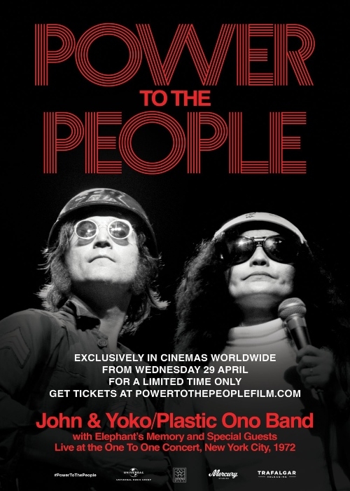 POWER TO THE PEOPLE: JOHN & YOKO LIVE IN NYC poster