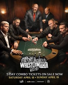 WWE WRESTLAMANIA - SUNDAY, APRIL 19TH poster