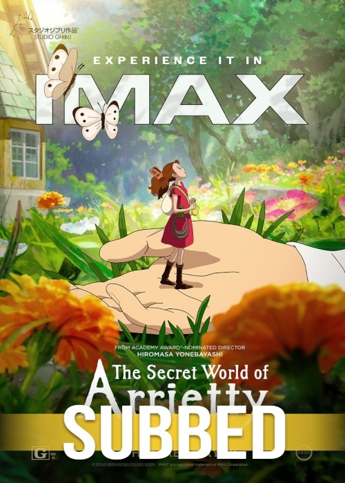 THE SECRET LIFE OF ARRIETTY 4K IMAX (SUBBED) poster