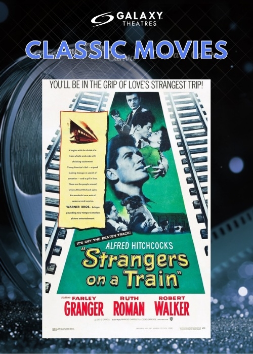 STRANGES ON A TRAIN (1951) poster