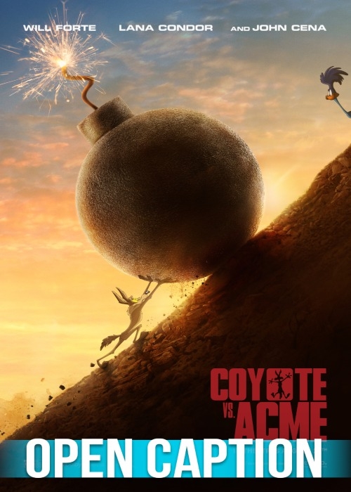COYOTE VS. ACME (OPEN CAPTION) poster