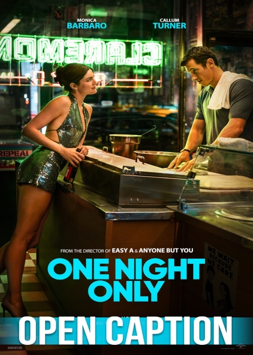 ONE NIGHT ONLY (OPEN CAPTION) poster