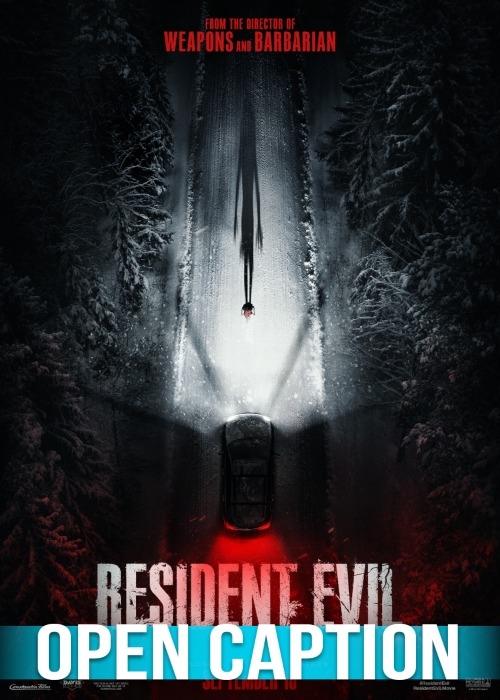RESIDENT EVIL (OPEN CAPTION) poster